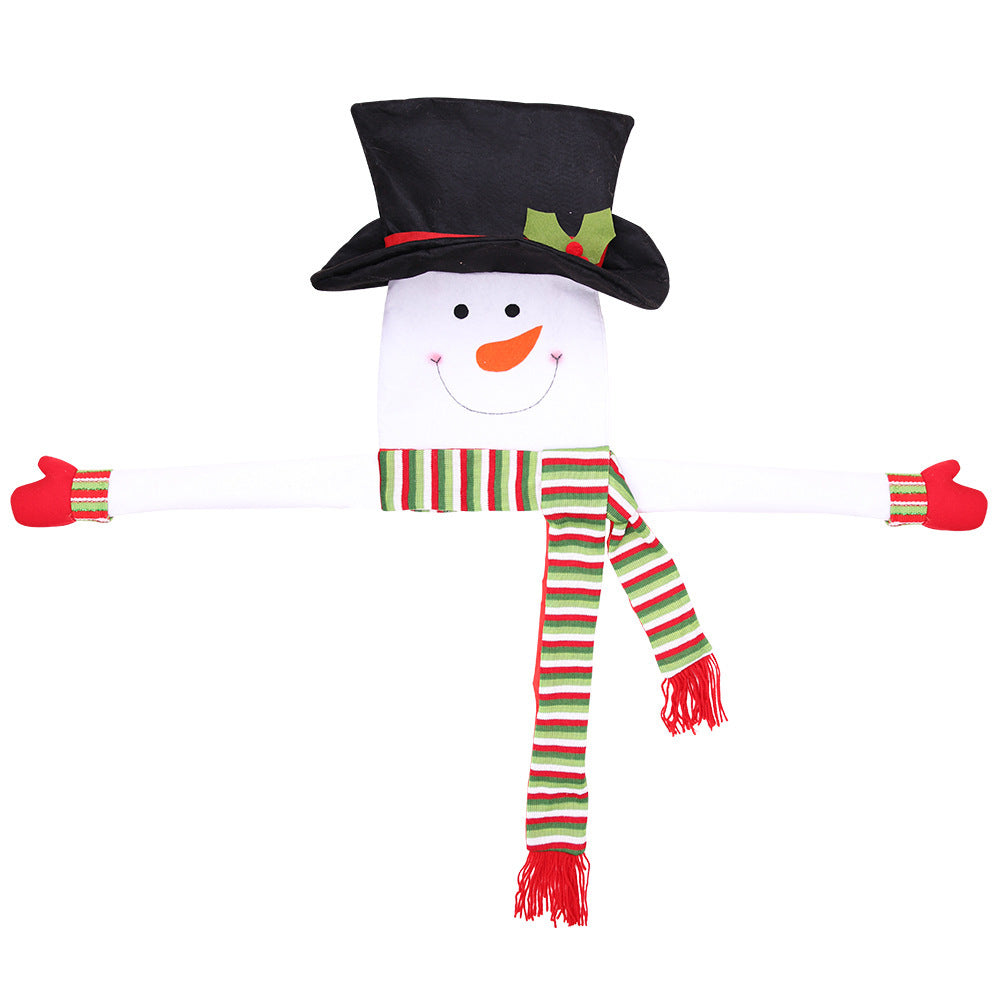Christmas tree top star snowman decoration