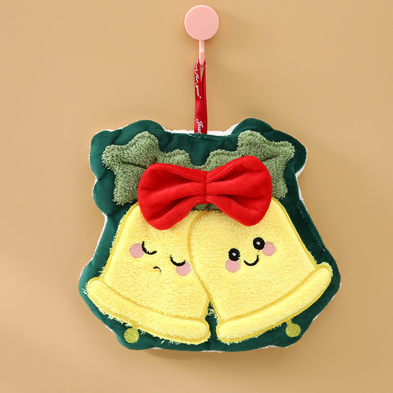 Christmas Style Hanging Kitchen Household Water-absorbing Quick-drying Creative Rag