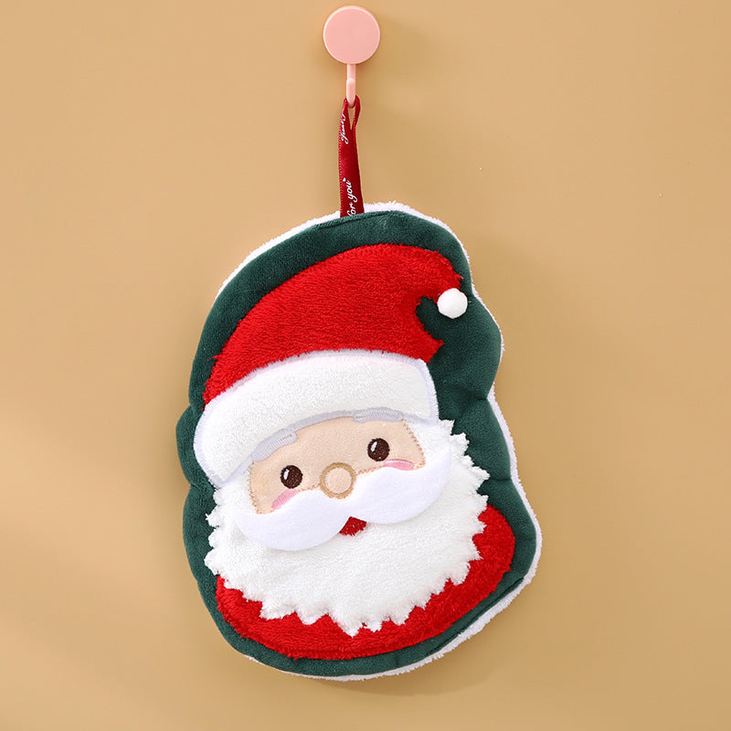 Christmas Style Hanging Kitchen Household Water-absorbing Quick-drying Creative Rag