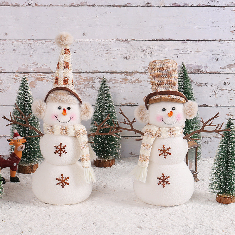 Christmas Short Hat Snowman Doll Creative