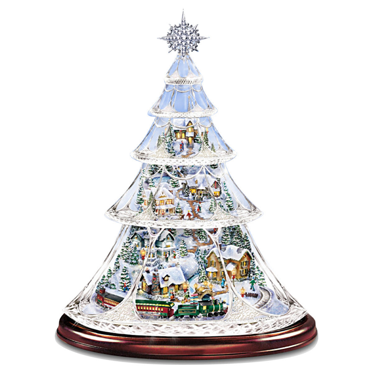 Glacier Christmas Tree Ornaments Wall Stickers