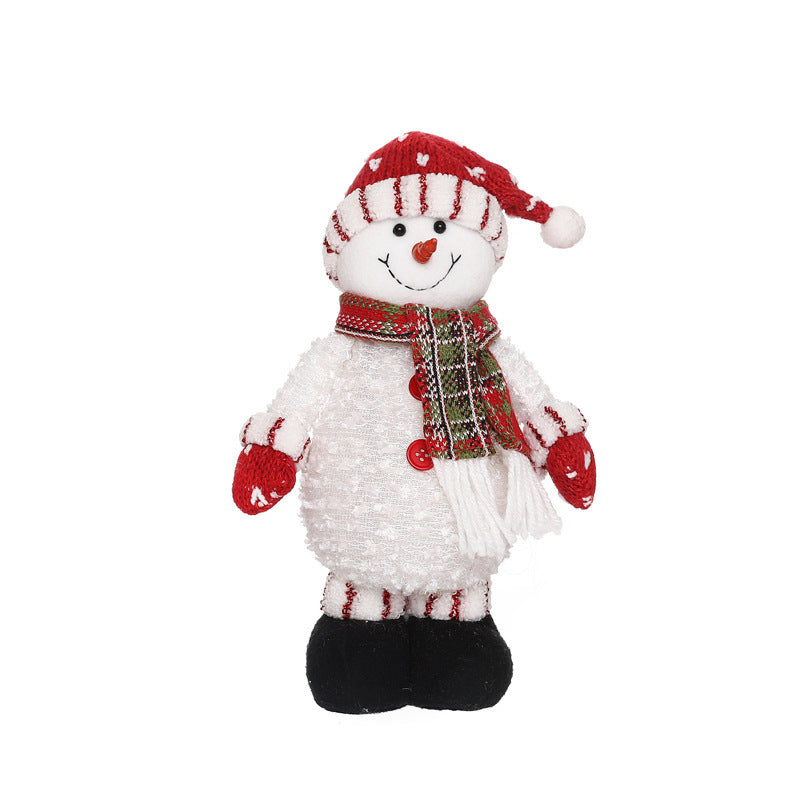 Illuminated Santa Snowman Elk Ornament