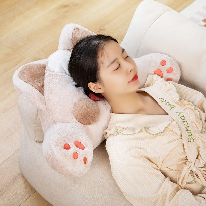 Cartoon Waist Care Warm Winter Office Nap Plush Cushion Gift