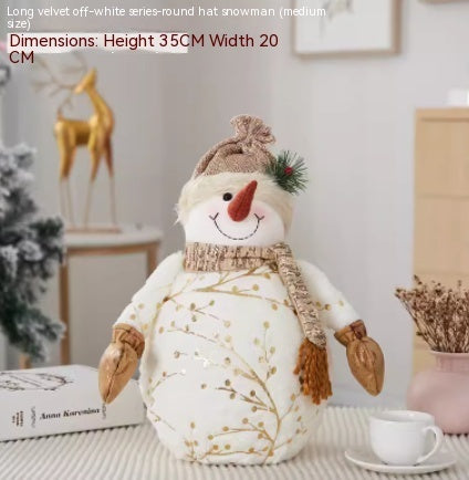Christmas Decoration Old Man Snowman Alpaca