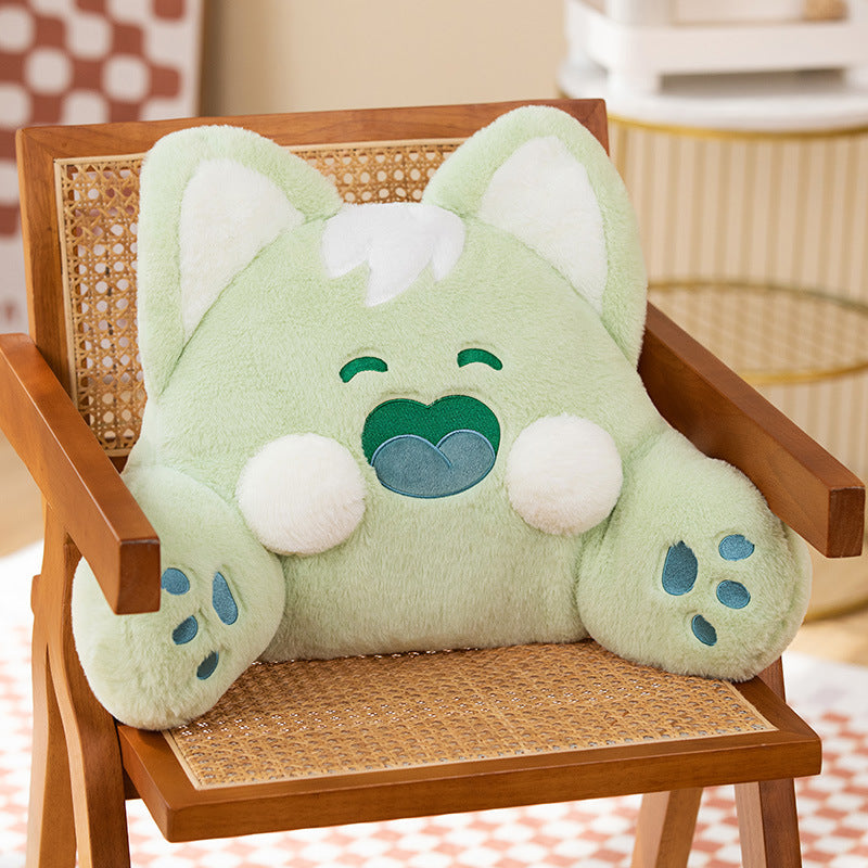 Cartoon Waist Care Warm Winter Office Nap Plush Cushion Gift