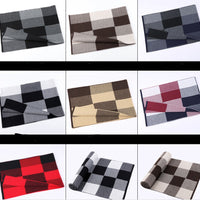 Men's scarf wool plaid scarf scarf winter scarf processing wholesale gift ladies knitting stitching