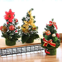 Christmas Ornaments Tree 20cm Mini Christmas Decoration Tree Christmas Day Mall Decoration Desktop Ornaments Small Tree