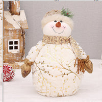 Long Velvet Christmas Snowman Decorative Supplies