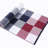 Men's scarf wool plaid scarf scarf winter scarf processing wholesale gift ladies knitting stitching
