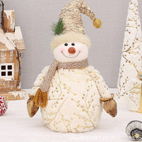Long Velvet Christmas Snowman Decorative Supplies