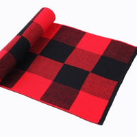 Men's scarf wool plaid scarf scarf winter scarf processing wholesale gift ladies knitting stitching