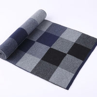 Men's scarf wool plaid scarf scarf winter scarf processing wholesale gift ladies knitting stitching