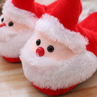 Santa Claus Cotton Shoes Slippers Plush Toy Gift Winter