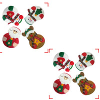 Christmas decorations, Christmas decorations, dining table, Christmas cutlery, Christmas Little Snowman and knives and forks