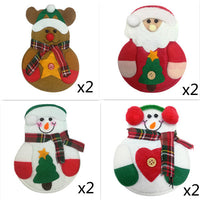 Christmas decorations, Christmas decorations, dining table, Christmas cutlery, Christmas Little Snowman and knives and forks