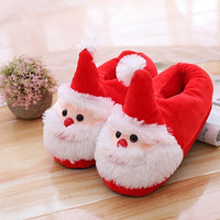 Santa Claus Cotton Shoes Slippers Plush Toy Gift Winter