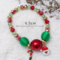 Personalized Elk Snowman Christmas Bracelet