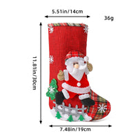Linen Christmas Tree Gift Bag Ornaments